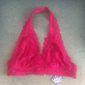 Free people red berry bralette size M